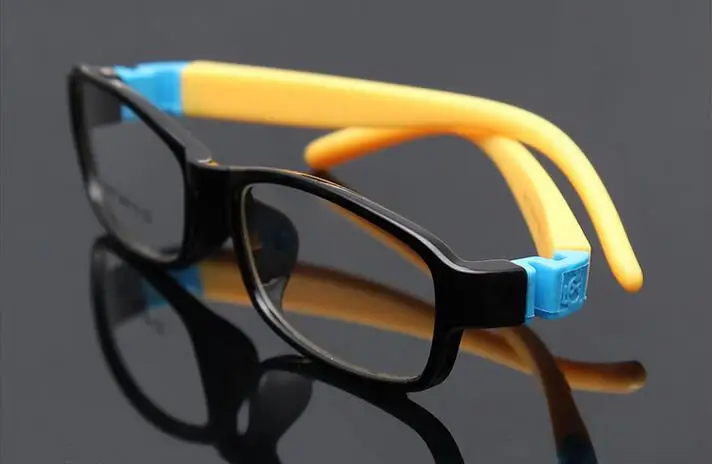 Гибкие безопасные очки, детские оправы, очки, оправа для детей TR, детские оптические очки для девочек, близорукость, оправа 8817 - Цвет оправы: C2 black yellow
