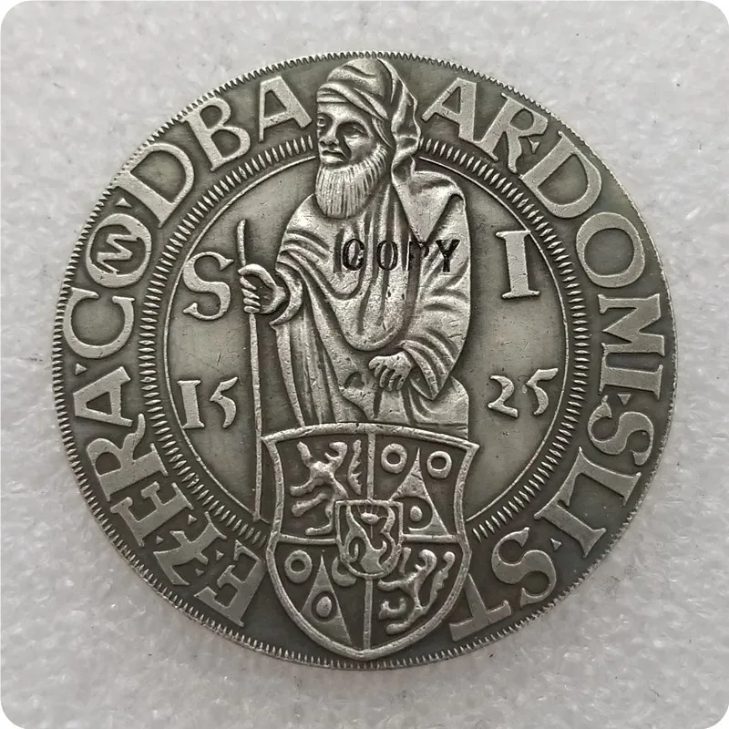 1525 Joachimsthaler средневековая Богемия фантазия копия монеты памятные монеты-Реплика