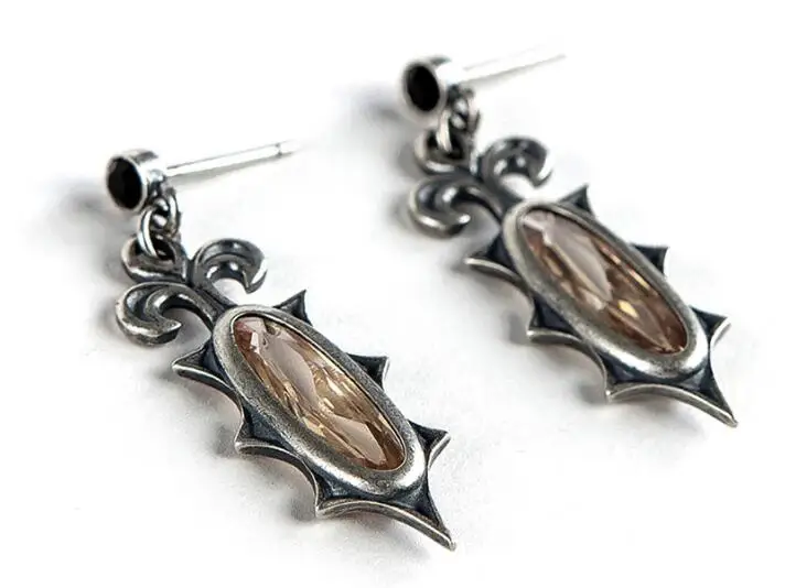 Серьги подвески из серебра 925 пробы в виде заката|dangle drop earings|dangle earringsdrop dangle earrings |