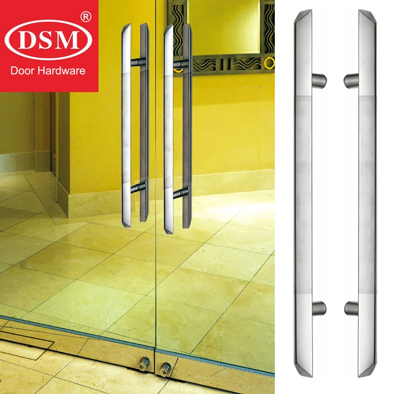 Triangular Type Tube Stainless Steel Entrance Door Pull Handle For Wooden/Glass/Metal Frame Doors PA-142-40*800mm