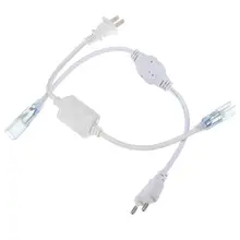 Smuxi Новое поступление штепсельная розетка США/ЕС с 2 контактами для 5050 SMD Светодиодная лента светильник AC220V