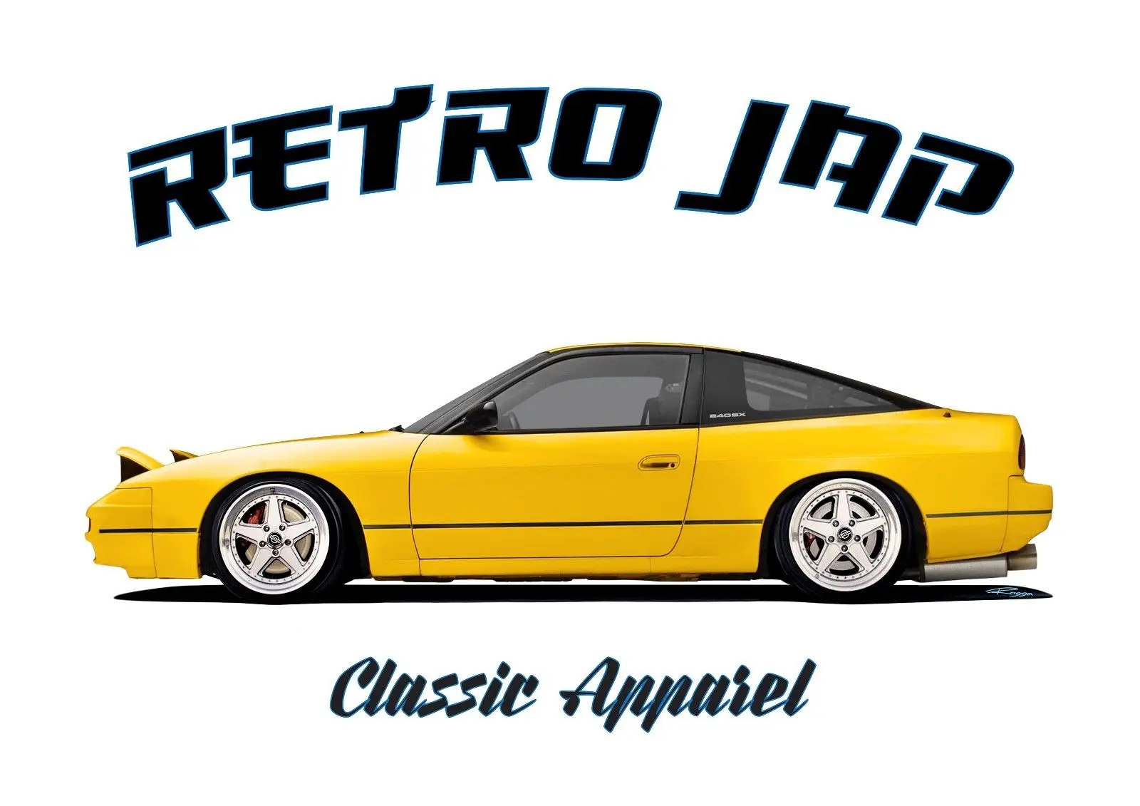 

NISSAN S13 SILVIA t-shirt. RETRO JAP. CLASSIC CAR. MODIFIED. JDM.