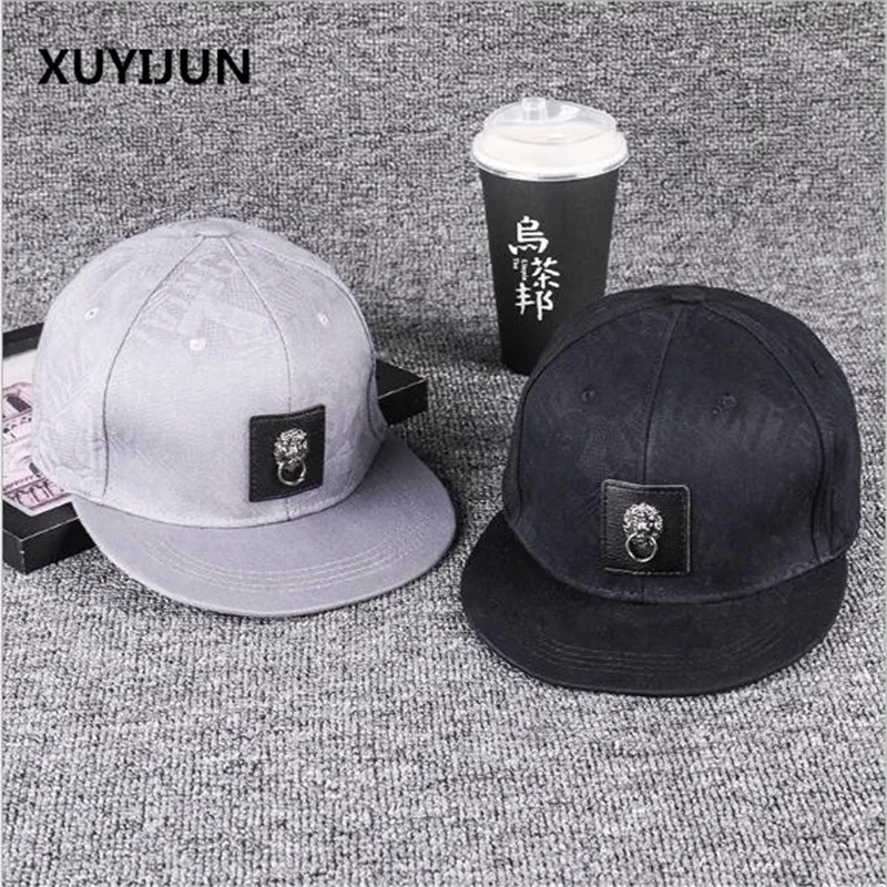 Xuyijun вышивка крутое плоское кольцо Лев мужские Gorras Snapbacks шляпа Ourdoor хип хоп Snapback