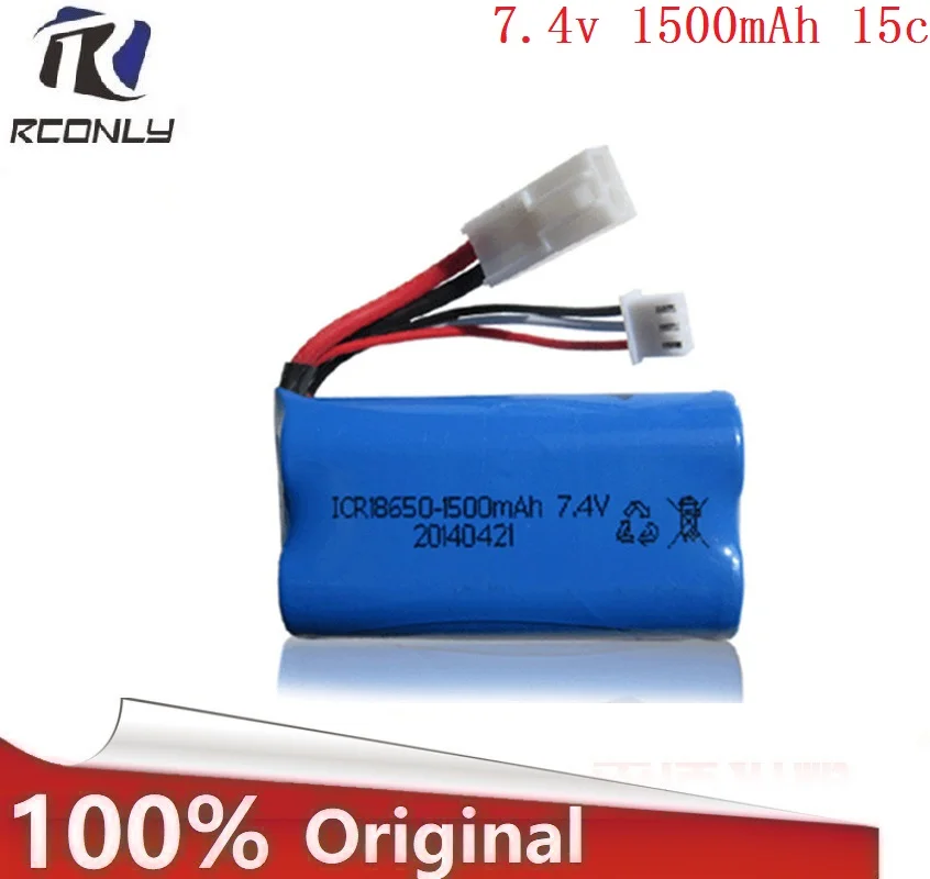 

7.4V 1500mAh lipo battery lipo 2s accessories FT009 rc toys boat speedboat model aircraft 18650