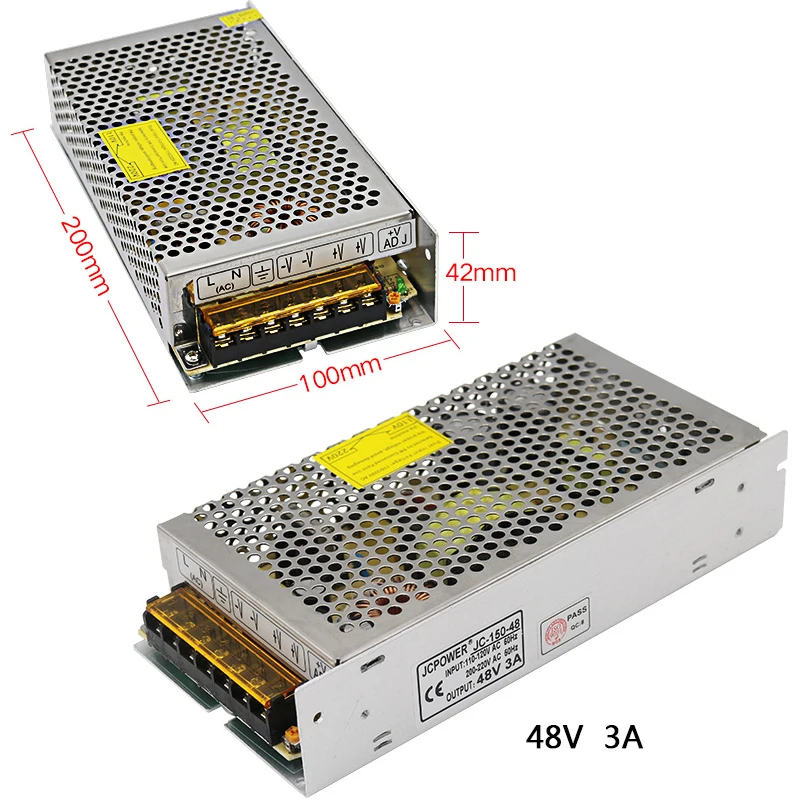 DC48V 3A/5A/7 5/10A/12.5A/15A светодиодный импульсный источник питания AC110V 220V к DC 48V