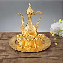 8 шт./компл. Золото/Серебро Декоративные металлический Винный Набор Графин Вина fordrink встряхнуть Вино Графин для виски Барное Оборудование JJ093