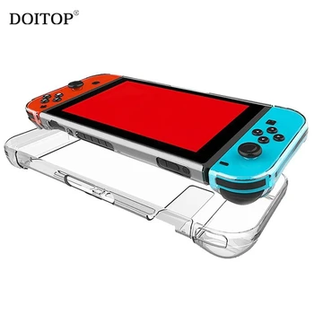 

DOITOP Transparent Case For Nintend Switch NS Game Consoles Gamepads Hard PC Protection Cover Anti-scratch Dustproof Shell