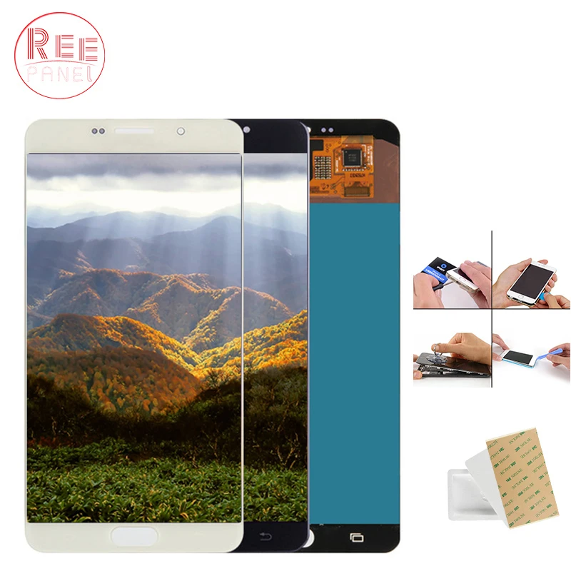 

AAA+ 6.0" AMOLED Display for SAMSUNG Galaxy A9 A9000 LCD Screen Touch Digitizer Assembly Replacement Black White A900 A900F