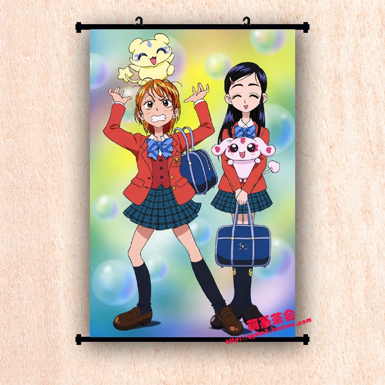 Японский Аниме Pretty Cure Precure Akimoto Komachi & Minazuki Karen Dream домашний Декор настенный