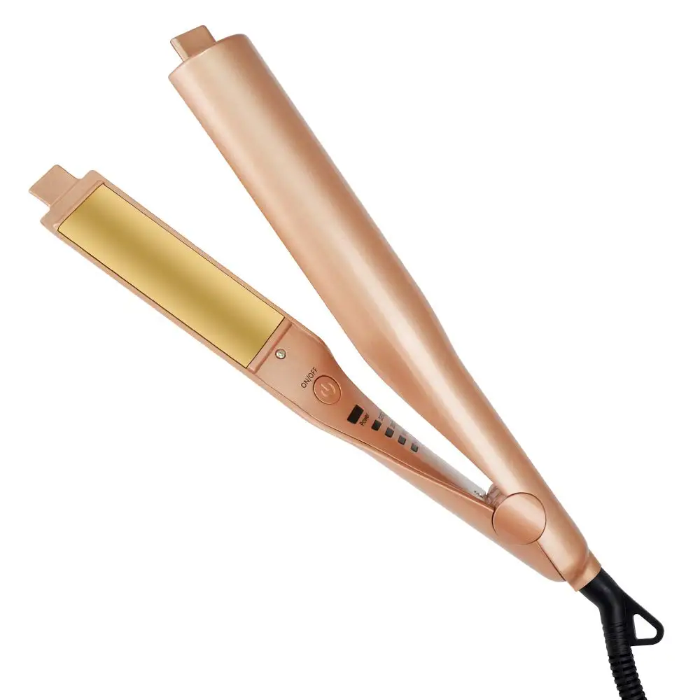 

2 in 1 Professional Hair Straightener Twist Hair Curling & Straightening Iron Hair Curler Wet & Dry Flat Iron Hair Styler