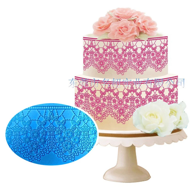 Yueyue Sugarcraft Flower silicone lace mold fondant mold cake