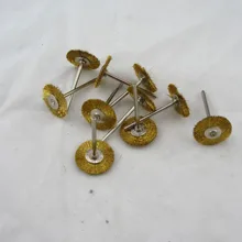 50 шт./лот, gh103 латунная проволока кисти, для очистки ювелирных изделий гравировка полируя колесо, Dremel Аксессуары для Вращающихся Инструментов