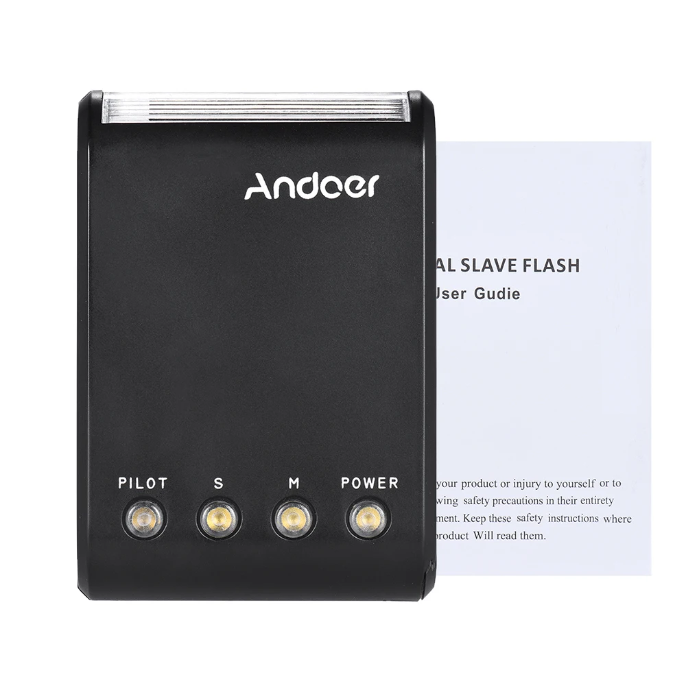 Andoer WS-25 Mini Digital Slave On-Camera Flash Speedlite Flash Photography Universal Hot Shoe GN18 for Canon Nikon Pentax Sony 6