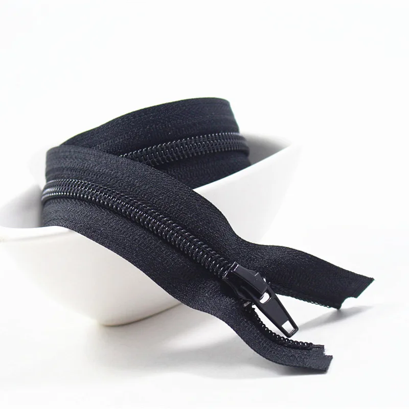 Buy wholesale 55cm black Invisible Zipper 10pcs 5 DIY Nylon Coil Zipper For
