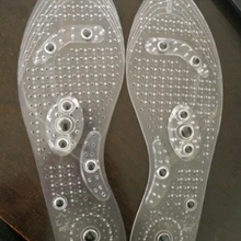 CJNSFJWZ00060 Магнитная плюс эластомер Прозрачная силиконовая Массажная стелька оздоровительный массаж стелька Магнитная терапия