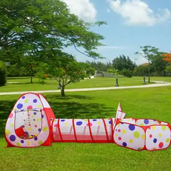 

3Pcs/Set Play Tent Baby Toys Ball Pool for Children Outdoor Game Large Pit Baby Tent House Crawling Tunnel Ocean Kids Tents