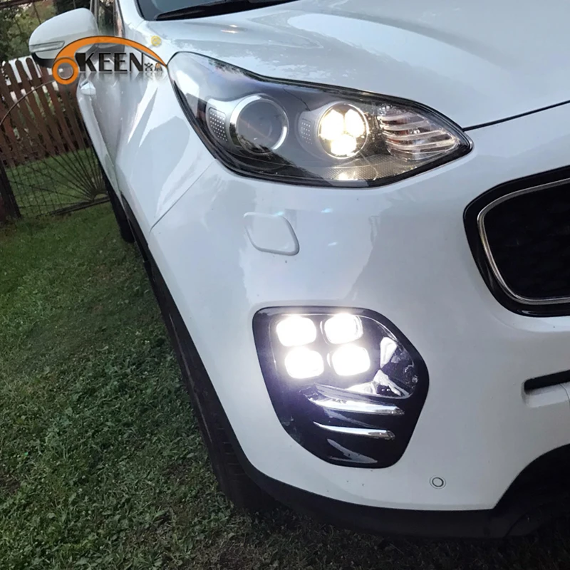 OKEEN 2 шт. Водонепроницаемый 12В дневные ходовые огни для Kia Sportage KX5 2016 2017 2018 2019