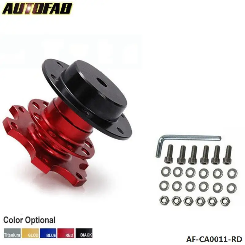 Рулевое колесо отщелкивается Quick Release Hub Adapter Boss kit универсальный для Honda Civic ES EM 2 двери Jdm 01-03 AF-CA0011-FS - Цвет: Красный