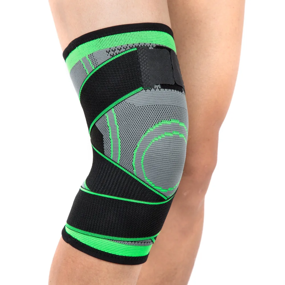 

Sports Knee Support Elastic Bandage Compression Knee Protectors tourmaline Knee Pads Kneepads Guard For Volleyball Basketball
