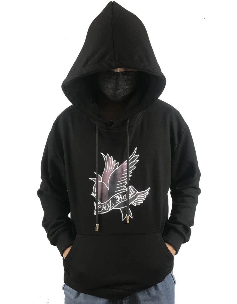 Shark Print 3 Lil Peep Hoodies Love Winter Men Sweatshirts Hooded Pullover Casual Men or Women Fashion Long Sleeve