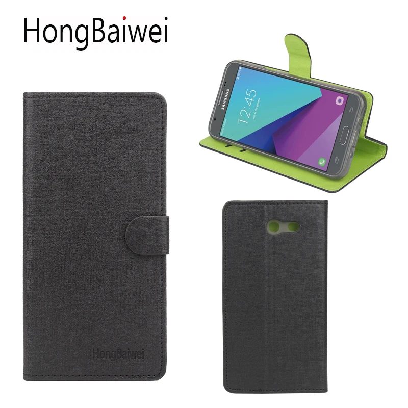 

For Samsung Galaxy J3 2017 Case Cover Fashion Flip Hit Color Luxury Leather Wallet Phone Coque Case for Samsung J3 2017