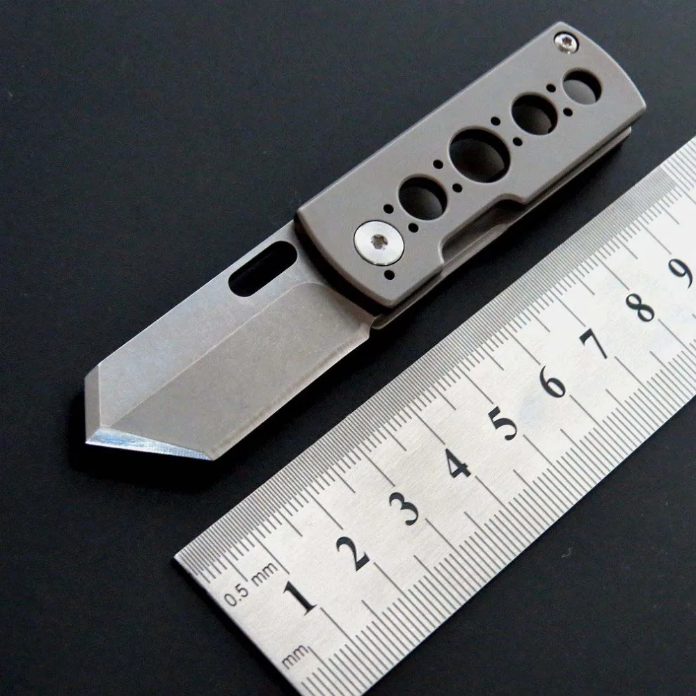 

EF213 New Mini Pocket Knives S35VN Steel Titanium Handle Folding Blade Knife EDC Camping Tool Outdoor Cutter