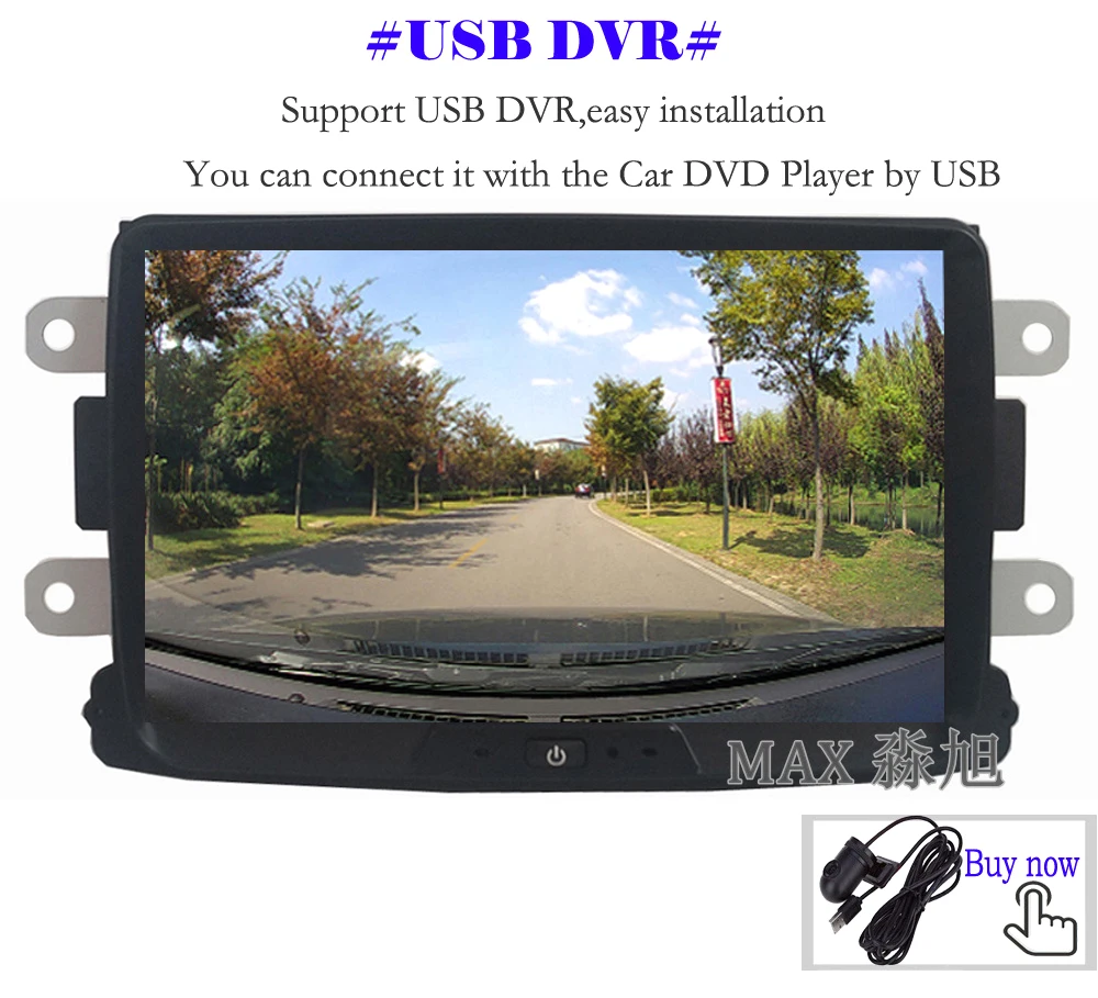 Top MAX GPS Navigation System Car Radio Android 8.1.0 Car DVD Player For Renault Duster Logan Sandero/ Dacia Duster Dokker Autoradio 13