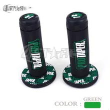 GREEN PRO TAPER RUBBER HANDLEBAR GRIPS FIT KX125 KX250 KXF250 KXF450 KLX200 KLX250 KLX450 KX65 KX85