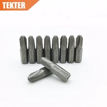 TEKTER 10 шт. хром-ванадиевая CR-V сталь#3 Pillips отвертка Биты 25 мм шестигранный хвостовик крутящий момент PH3 отвертка Набор инструментов Chave