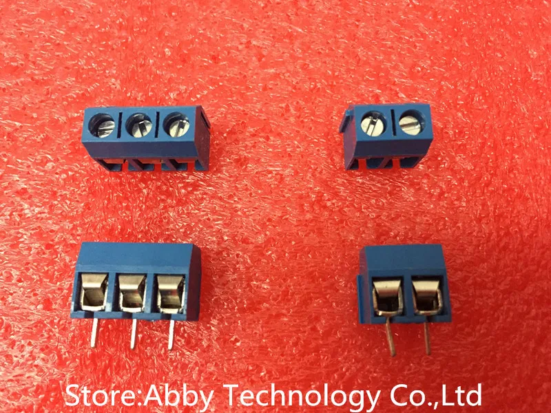 200 шт. KF301 5.0 2P + 3P &quot винт 5 0 мм прямой контакт винтовая Клеммная колодка PCB