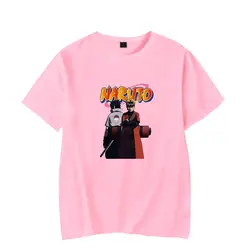 Классическая футболка с Наруто-Аниме Мужская рубашка японская аниме Наруто принт футболка для женщин дети мальчик модная одежда летняя