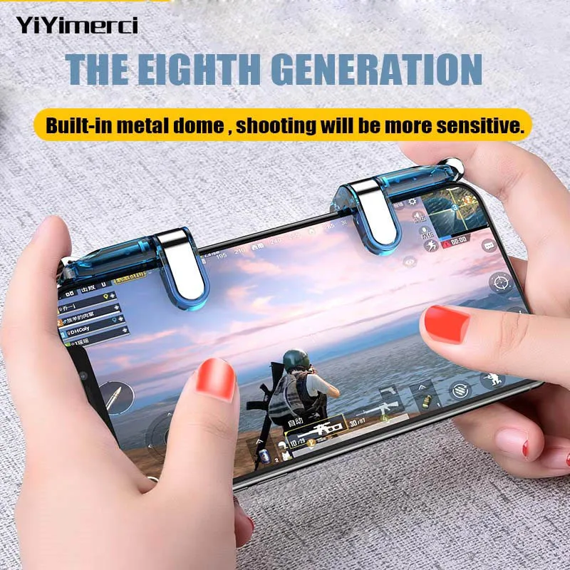 Smart phone gamepad free fire pubg mobile game controller handle for L1 R1 PUBG mobile controller i