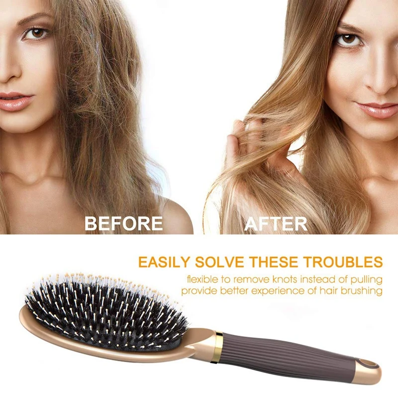 Щетка для помазок и отлично работает на влажных или сухих волосах для выпрямления и сглаживания волос для женщин & M