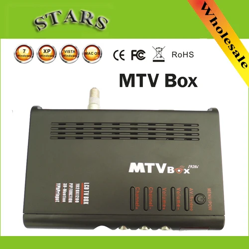Цифровой M tv lcd коробка компьютера к VGA S-Video аналоговый ТВ программа приемник тюнер lcd монитор PAL NTSC для DVD/PDP/PS2, дропшиппинг
