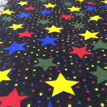 Новое поступление 50 см* 150 см хлопок холст ткань принт с конфетами звезды «сделай сам» ручной работы Хлопок Ткань Домашний текстиль