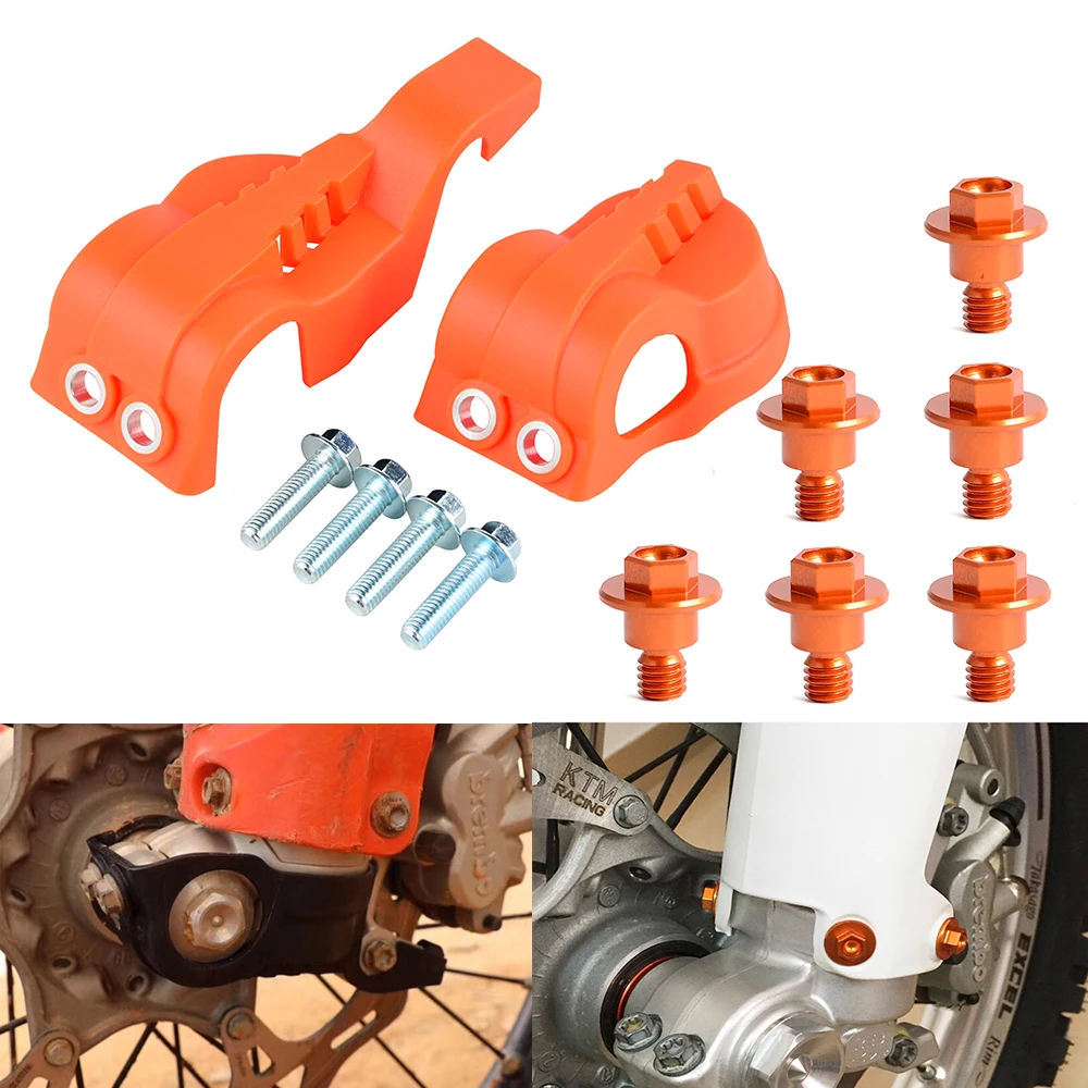 Motorcycle Fork Shoes Cover Protector Fork Guard Bolts For KTM 125 200