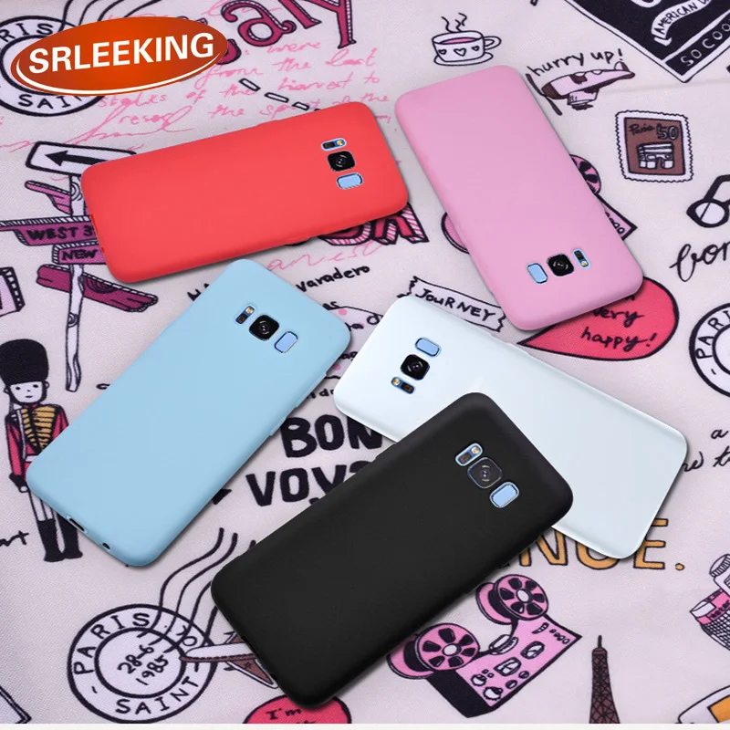 

SRLEEKING For Samsung S8 Silicone Mobile Phone Case Soft TPU Protective Cover For Samsung Galaxy S7 S7egde S8 S9Plus back cover