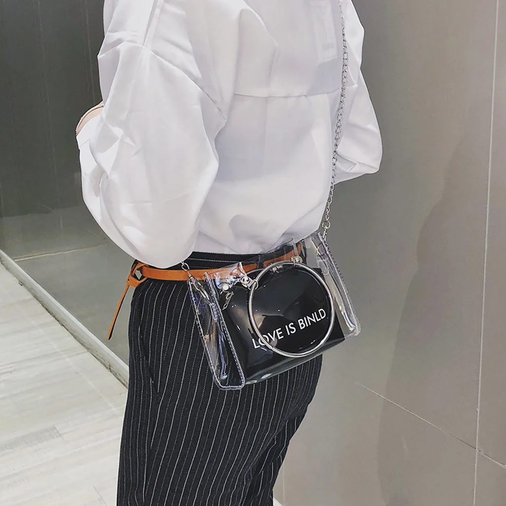 Женская прозрачная квадратная сумка из ПВХ, модная прозрачная сумка-портфель, женские сумки через плечо, маленькая желейное кольцо, ручные сумки#25