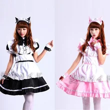 Venda quente alice no país das maravilhas traje bonito vestido maid cosplay fantasia carnaval trajes de halloween para feminino maid uniforme traje