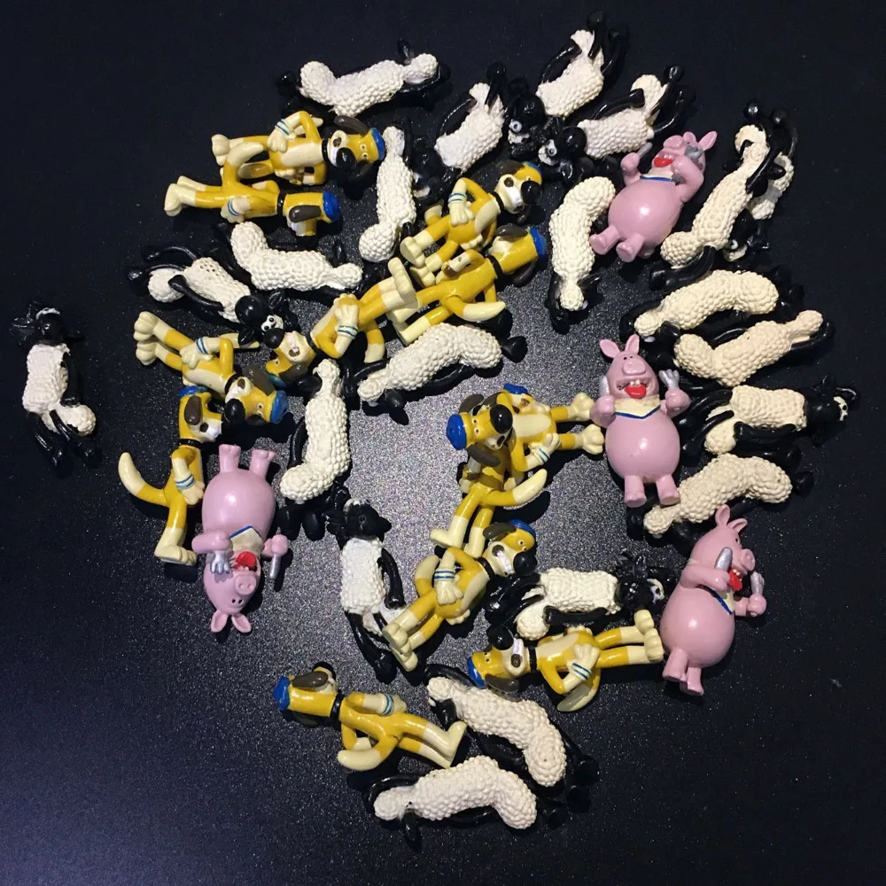 

new arrival 100pcs/lot small the sheep pvc figures random mixed