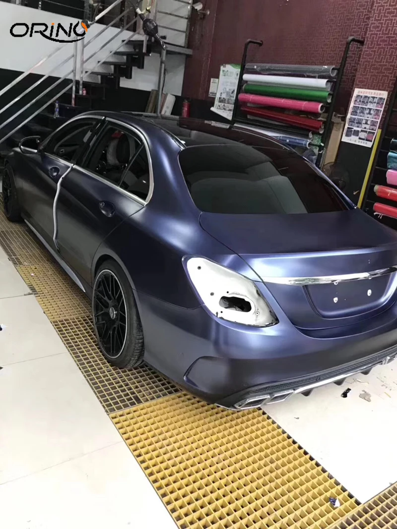 Cobalt Blue Metallic Pearl Vinyl Film Wrap-1