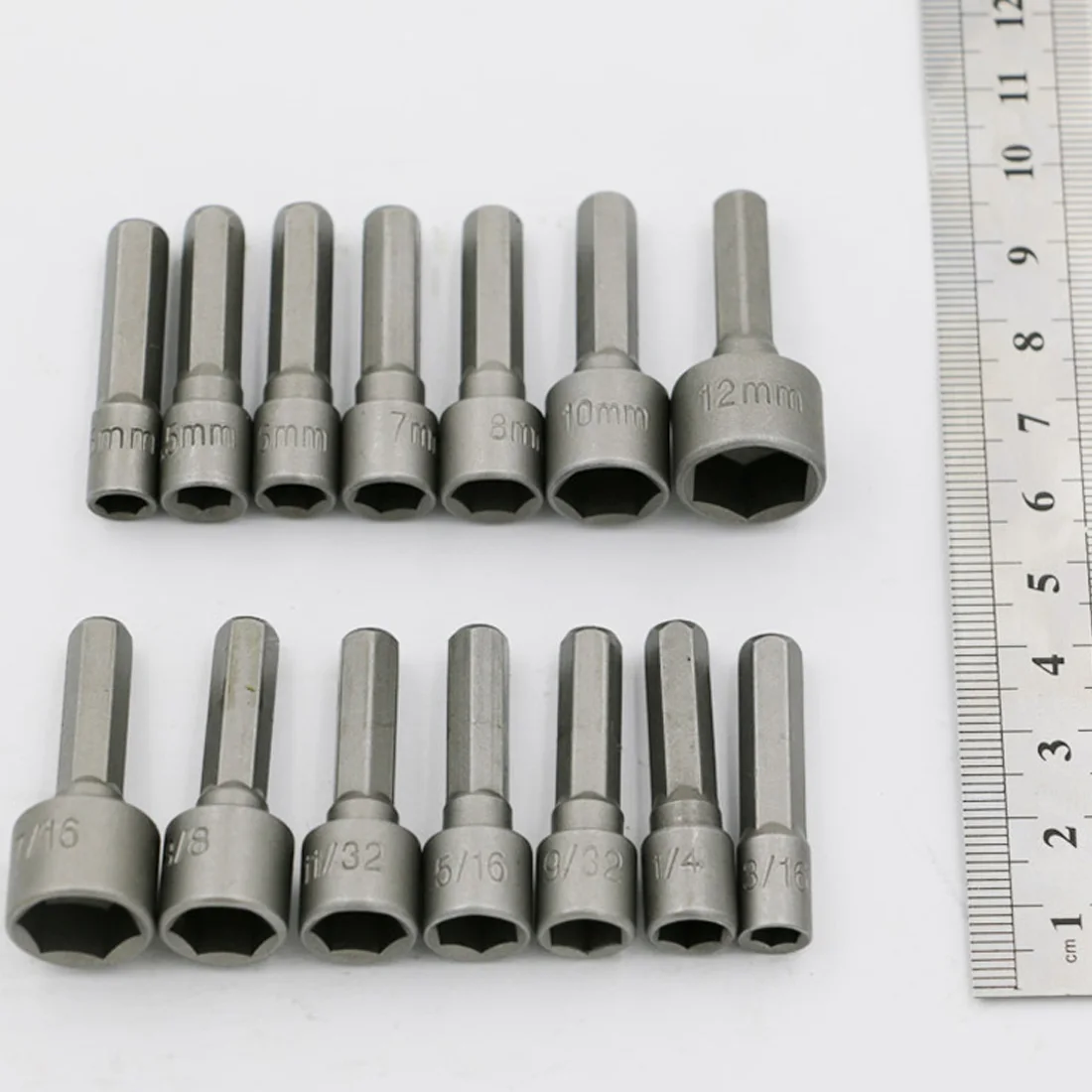 ExplosioHex Shank Power Nut Driver Bit Set 14pcs 5 12mm Power Nut Driver Set Nut Driver Bit