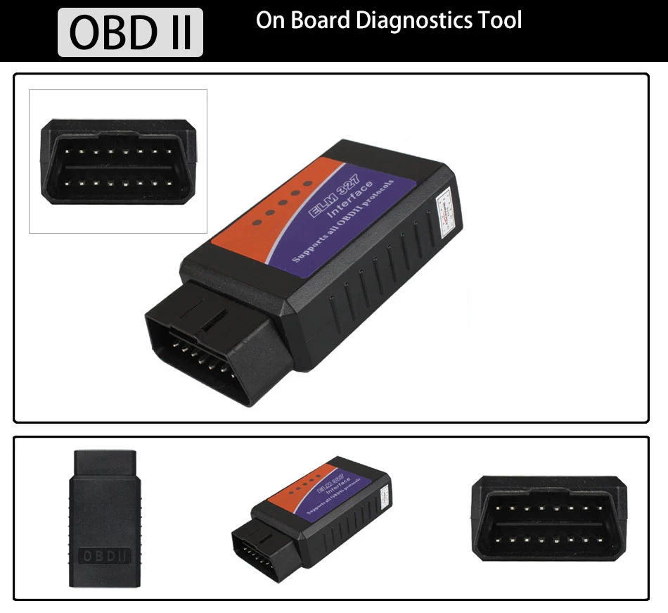 ELM327 USB ELM 327 OBD2/OBDII V1.5 Авто сканер с диагностическим интерфейсом код читателя