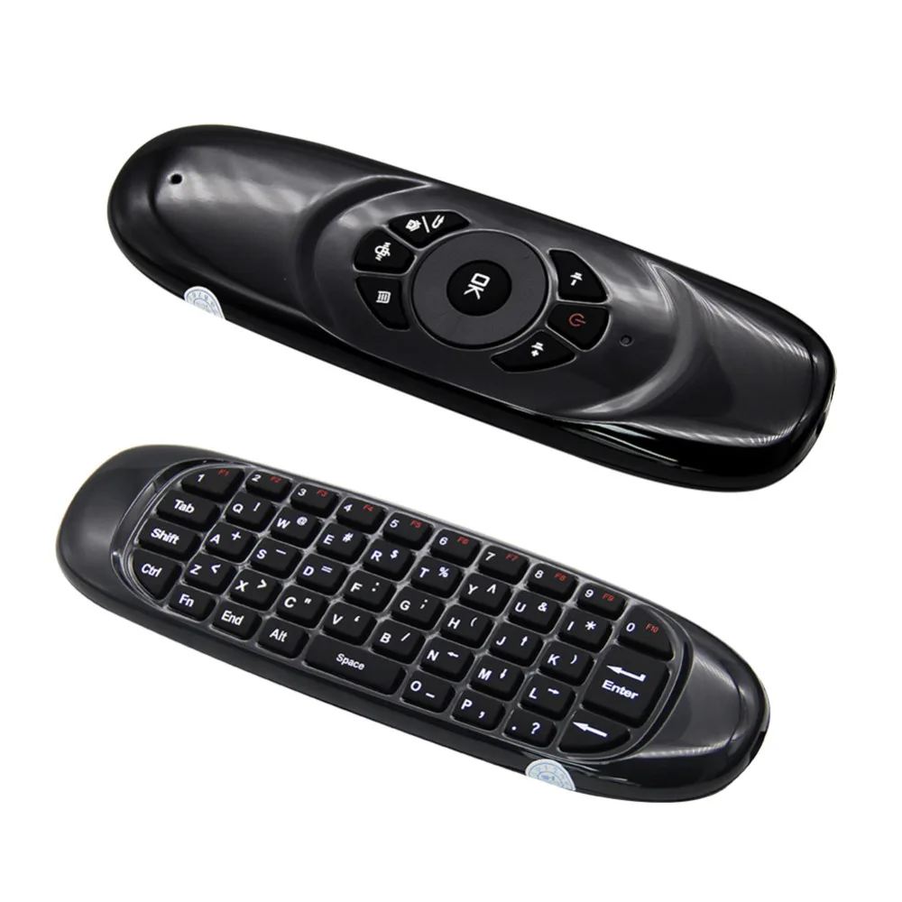 

C120 2.4G 6-Axis Sensor Dull Polished Shell Remote Control Air Fly Mouse Controller With Learn Function For TV CBL DVD SAT