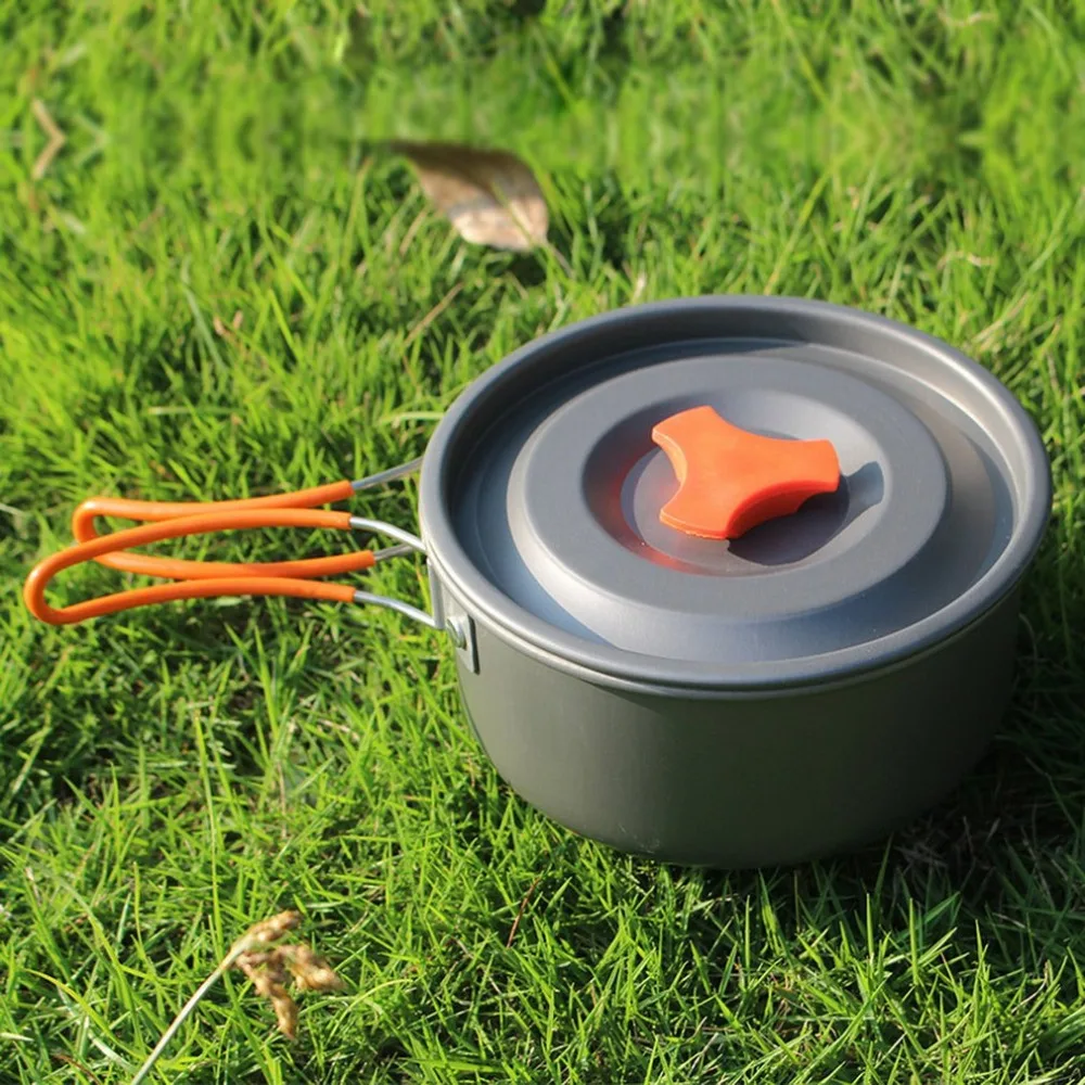 camping tableware picnic set travel tableware outdoor cooking set camping cookware hiking utenils cutlery for 2-3 persons