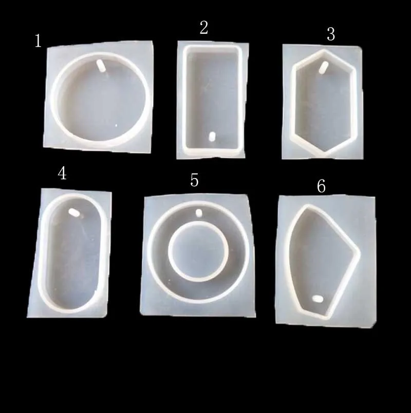 

Sweater necklace with hole rectangular silicone mold round irregular ornaments