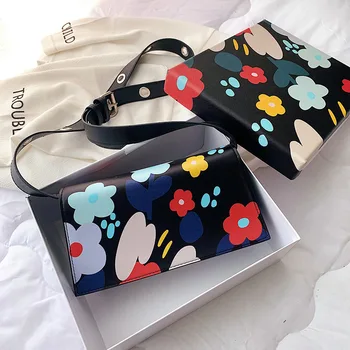 

Female Crossbody Bag For Women 2019 Quality PU Leather Luxury Handbag Designer Sac A Main Ladies Applique Shoulder Messenger Bag