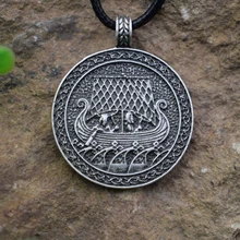 Ожерелье с кораблем Norse ожерелье лодкой SanLan|pendant necklace|viking necklacejewelry