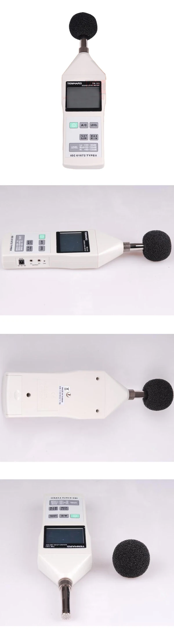 Tm-101 Портативный шумомер Шум анализатор звук тестер IEC 61672, Тип II 30-130db