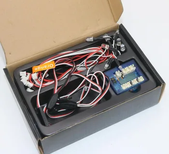 

GT Power RC Car lighting 8LED Flashing lighting Light Wire System 2 PPM FM FS 2.4G kit BRAKE + HEADLIGHT + SIGNAL